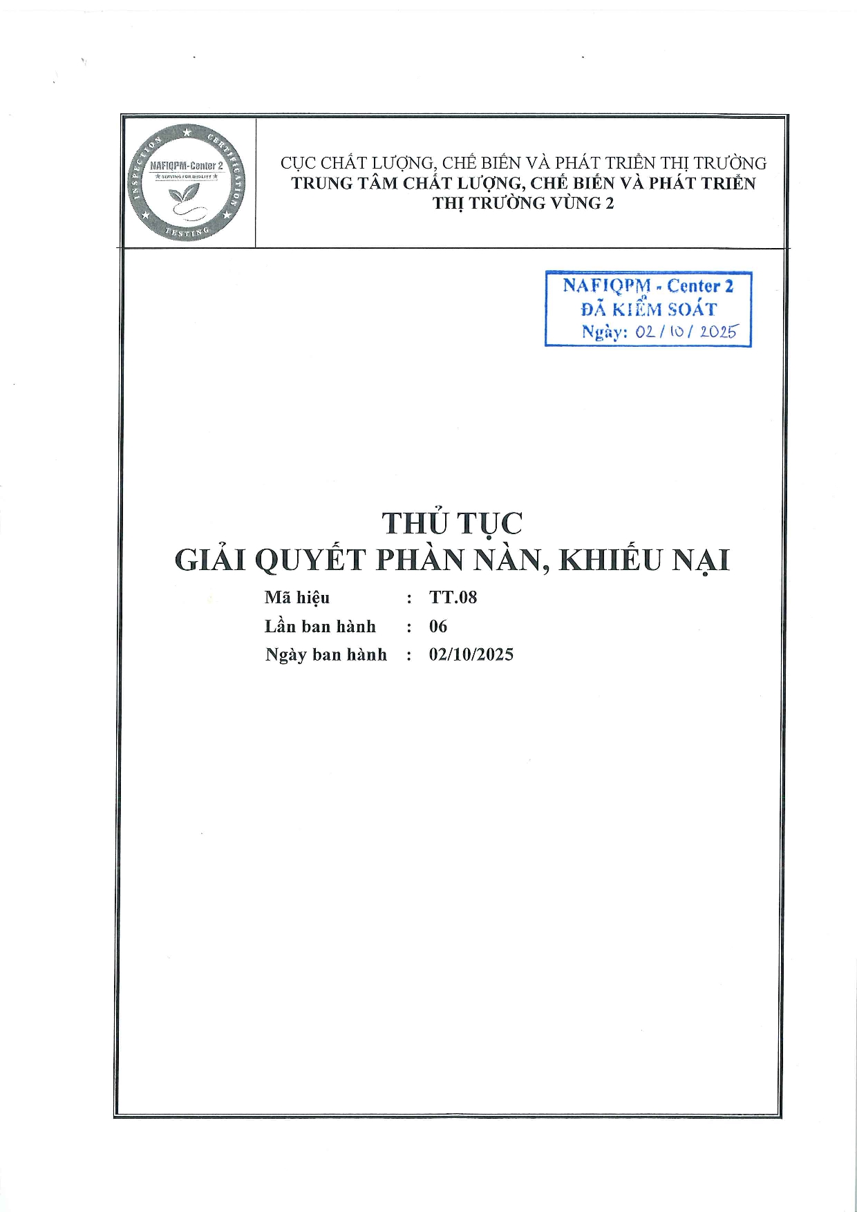 TT08 Thu tu giai quyet phan nan khieu nai-0001